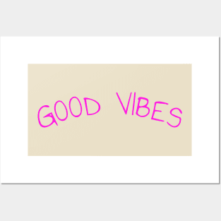 Good vibes yoga workout exercise Posters and Art